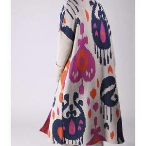 VILAGALLO stella cardigan in beige/pink stella